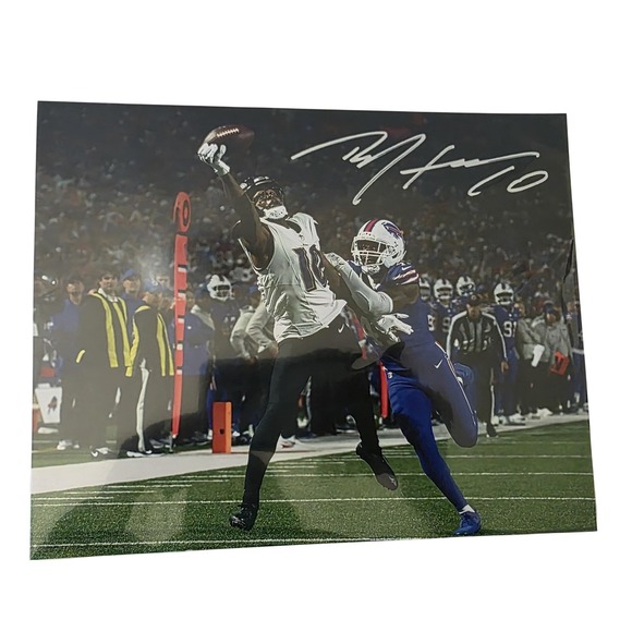 Other - Baltimore Vs Buffalo Signed Photo Autograph Football Action Catch NFL "Reprint"